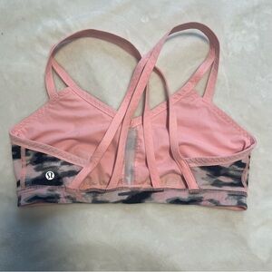 lululemon athletica Blush and Gray Camo Sports Bra